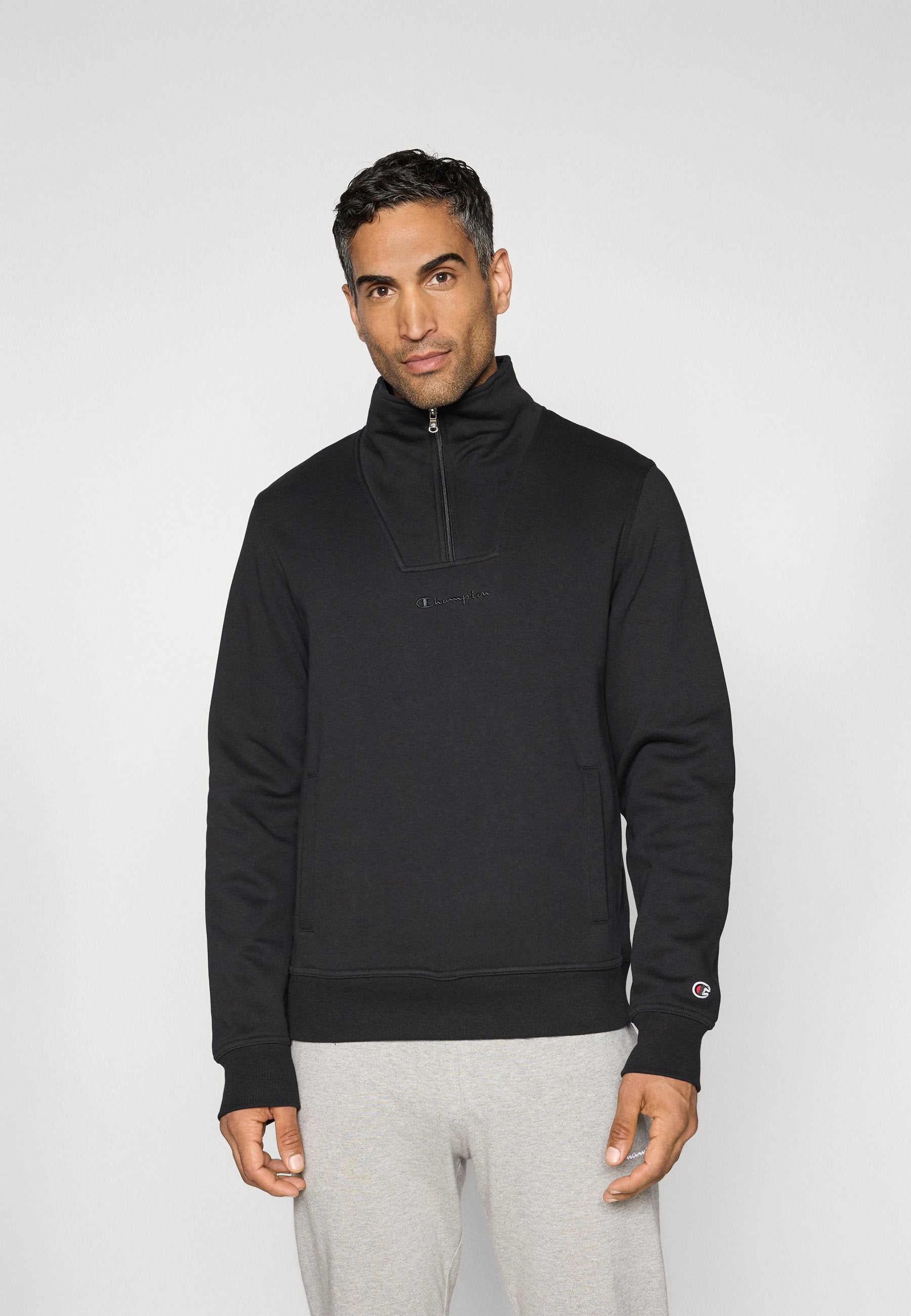 Champion ICONS TONAL HALF ZIP SMALL LOGO
