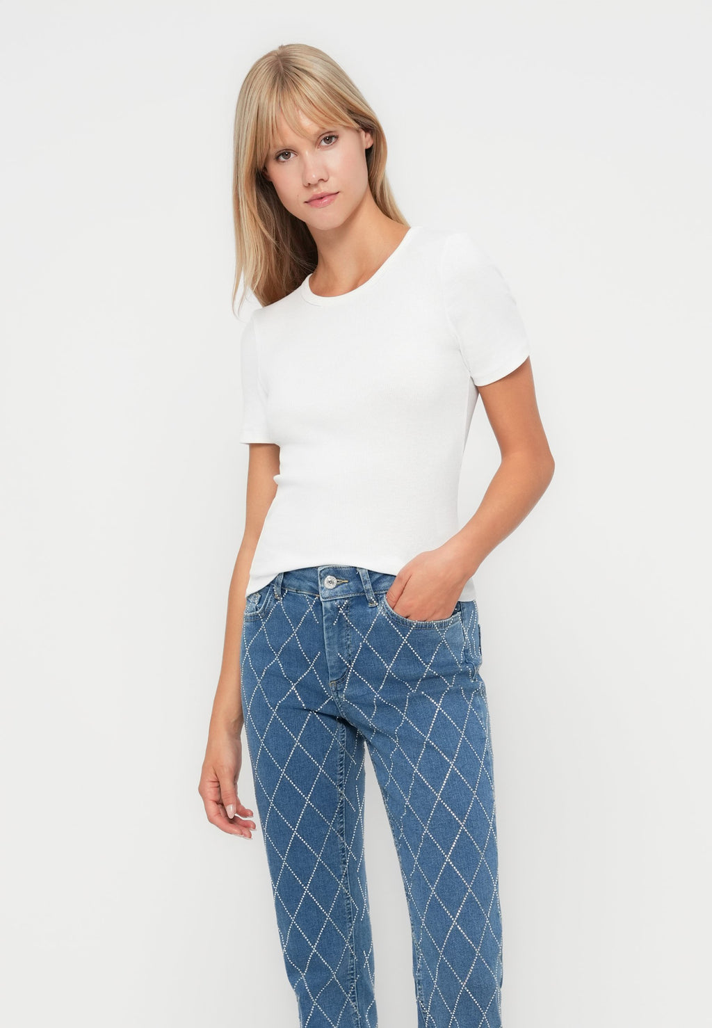 ONLBLUSH FLARED HARLEKIN Media 5