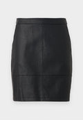 Vero Moda Synthetic leather VMIDA Mini - Mini skirt - black