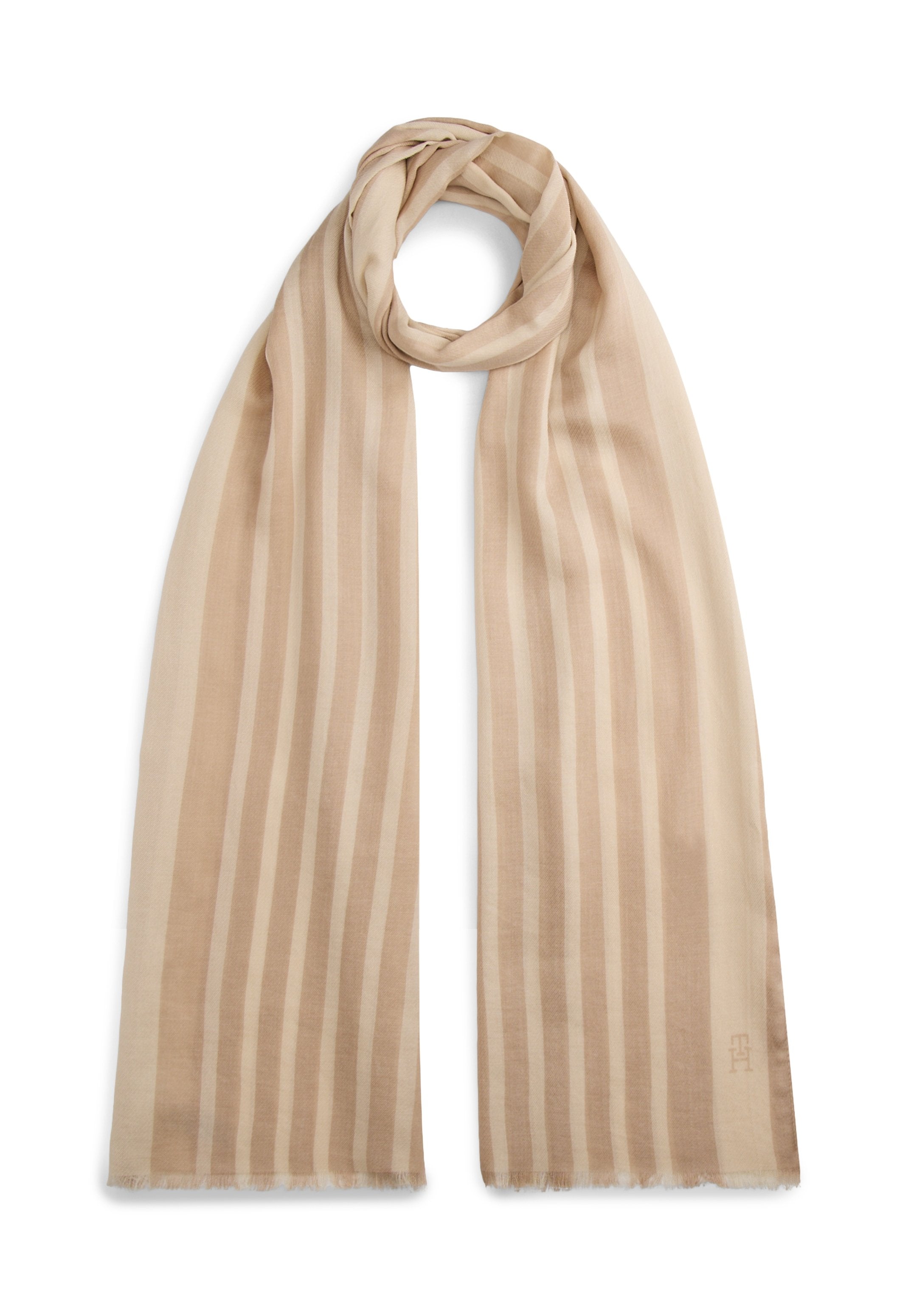 CHIC TH MONOGRAM RECTANGULAR SCARF Media 1