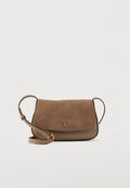 Calvin Klein BRUSHED FLAP CAMERA BAG - Cross body bag - desert taupe