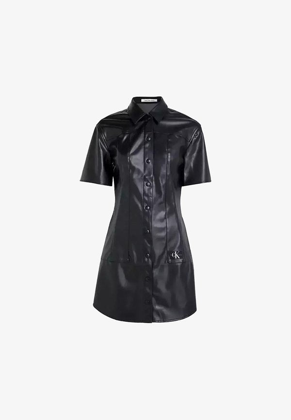 Calvin Klein Jeans ORIGINAL - Shirt dress - black
