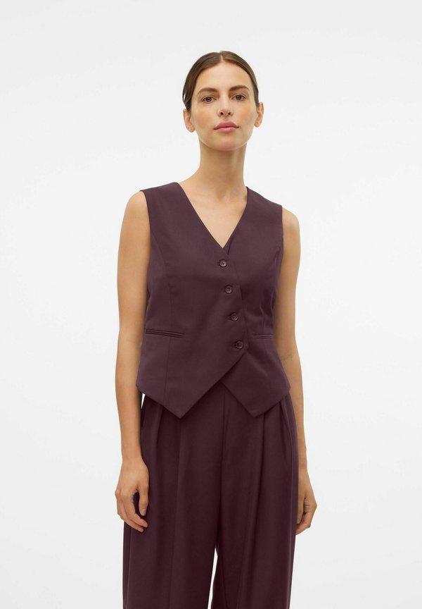 Vero Moda s VMHAILEY Tailored Waist - Waistcoat - winetasting