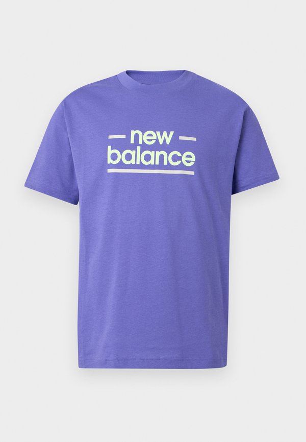 New Balance LINEAR LINES UNISEX - Print T-shirt - electric purple