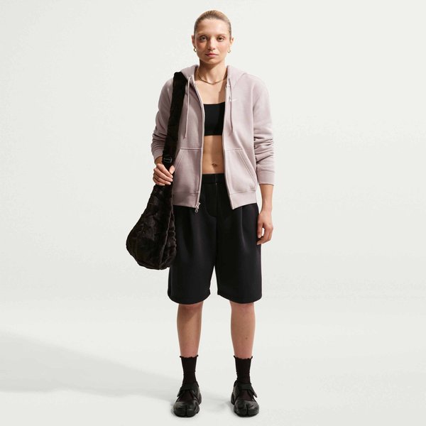Nike Sportswear W NK STDO FLC MW STD FZ HDY - Zip-up sweatshirt - cream ii/sail