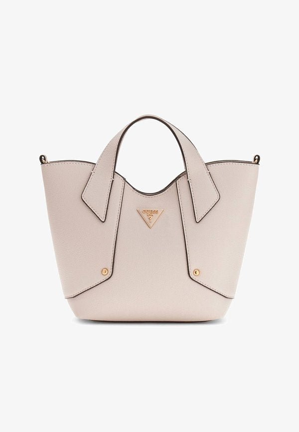 Guess DARCY LOGO MINI  - Handbag - weiß