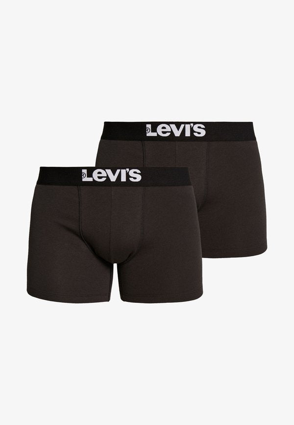 Levi's® SOLID BASIC BOXER 2 PACK - Boxer briefs - jet black