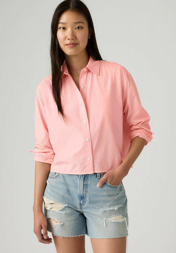 Levi's® CROPPED HARLIE HEDI - Button-down blouse - coral blush gd - pinks