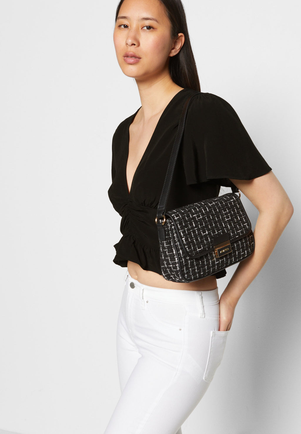 NA-KD FRONT ROUCHING FRILL