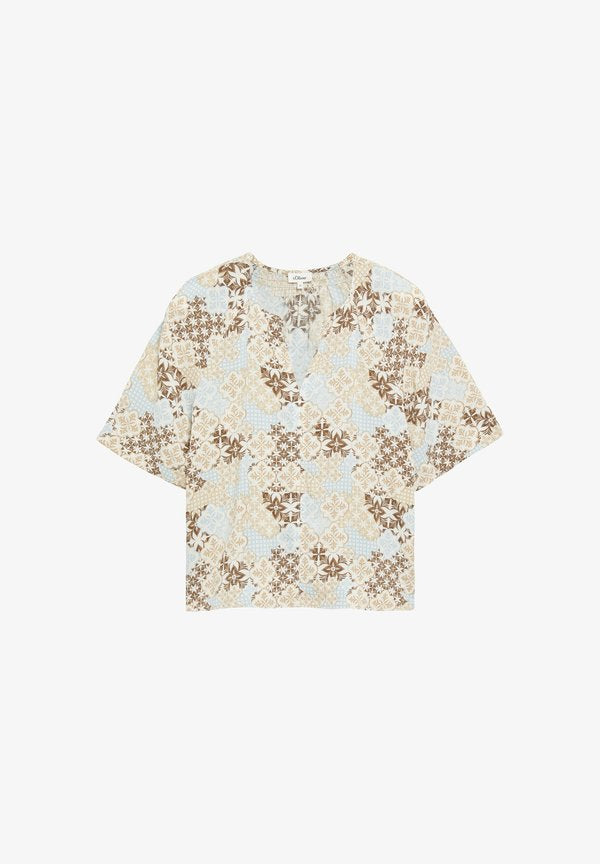 s.Oliver BLUSE - Blouse - helles sand