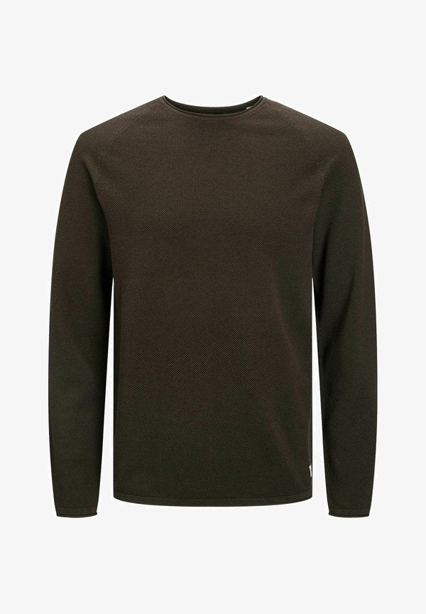 Jack & Jones LANGARM EHILL - Jumper - dunkelbraun
