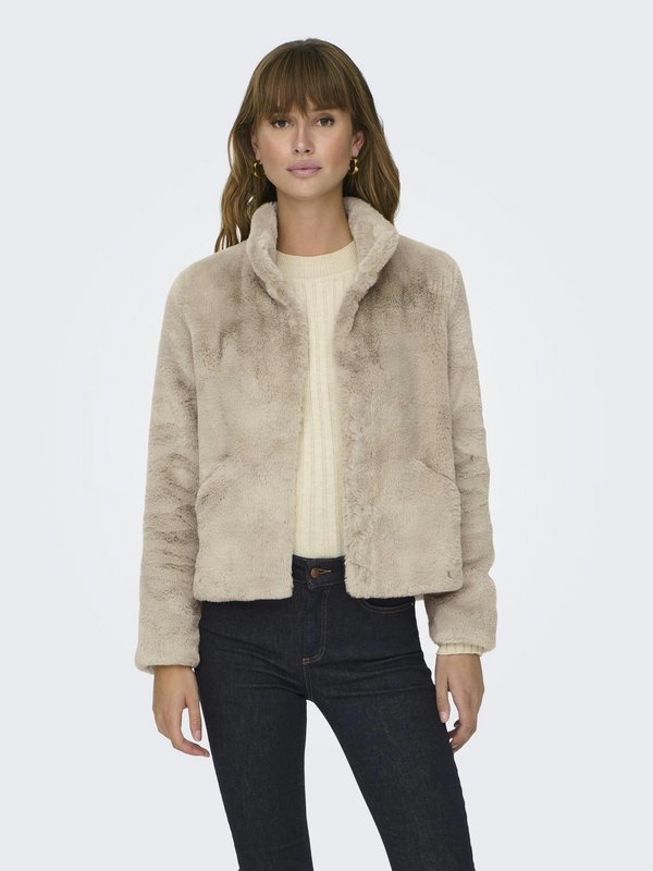 ONLY Synthetic fur ONLNEWVIDA Synthetic fur - Winter jacket - humus