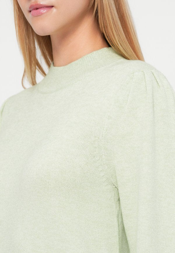 VILA VIRIL TURTLE-NK BALLOON L/S TOP - NOOS