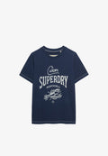 Superdry & Co HERITAGE HAMPTONS  - Print T-shirt - richest navy