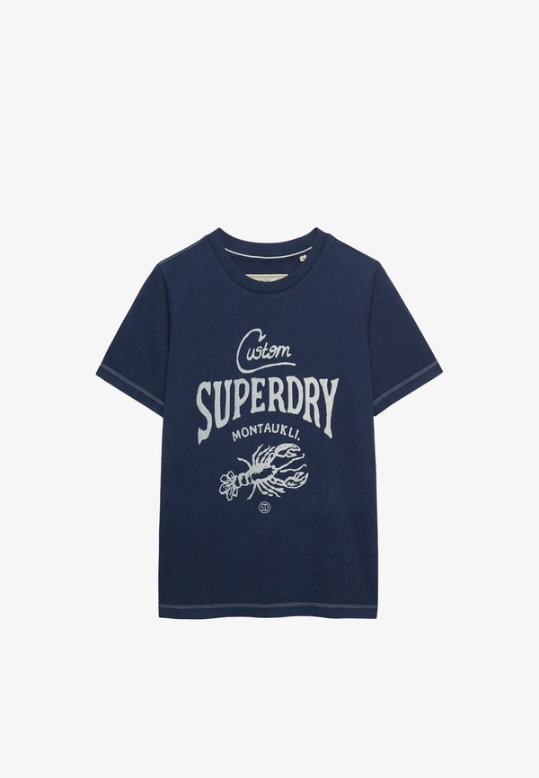 Superdry & Co HERITAGE HAMPTONS  - Print T-shirt - richest navy