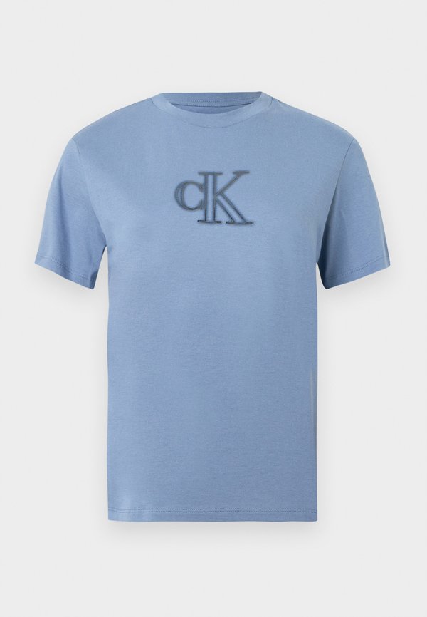 Calvin Klein Jeans CLASSIC SEASONAL GRAPHIC TEE - Print T-shirt - dusty sailor blue