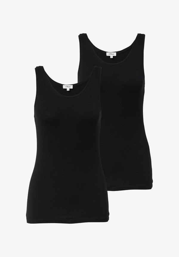 s.Oliver 2 PACK - Top - schwarz