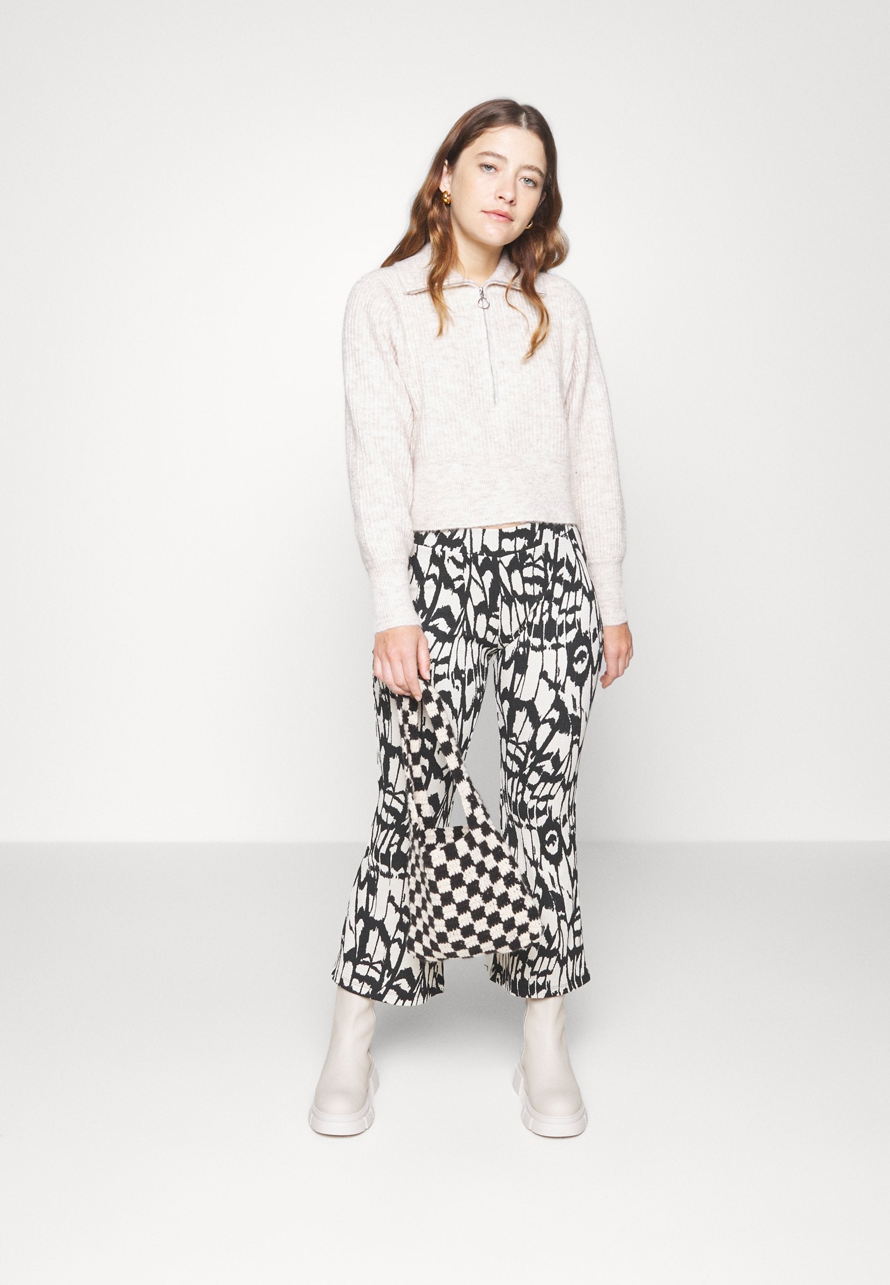 ONLY Petite ONLGRID FLARED PANT