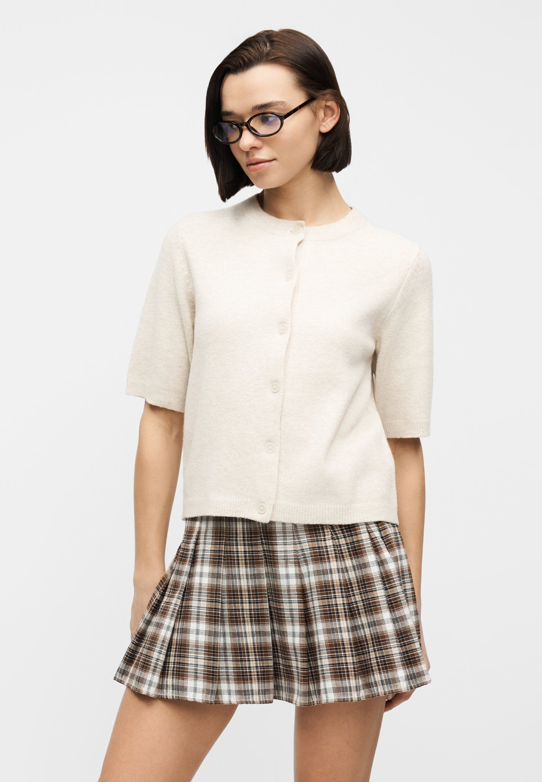 VILA VILIGA 2/4 O-NECK KNIT CARDIGAN - NOOS