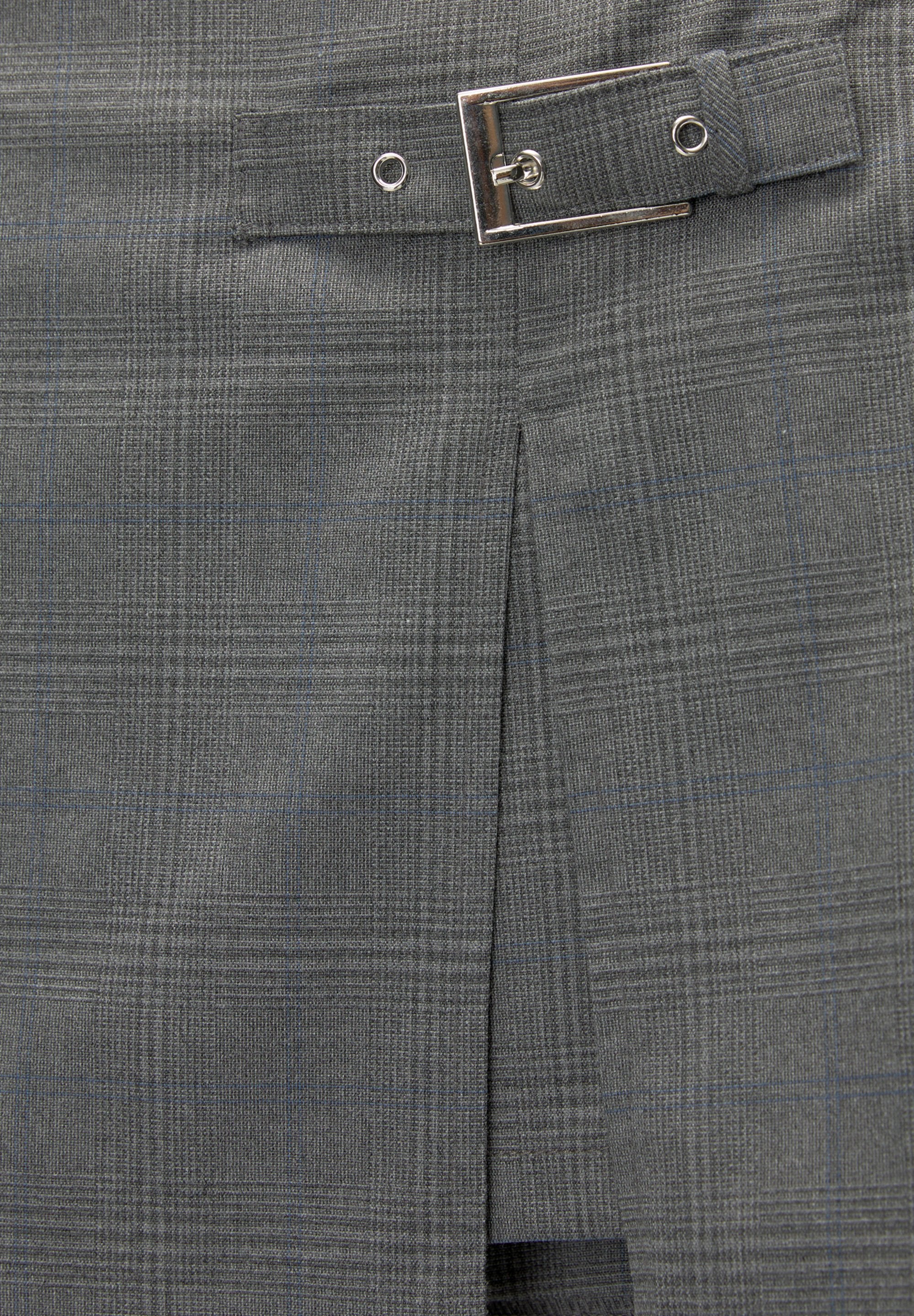 PULL&BEAR CHECK WITH BUCKLE - SKORT