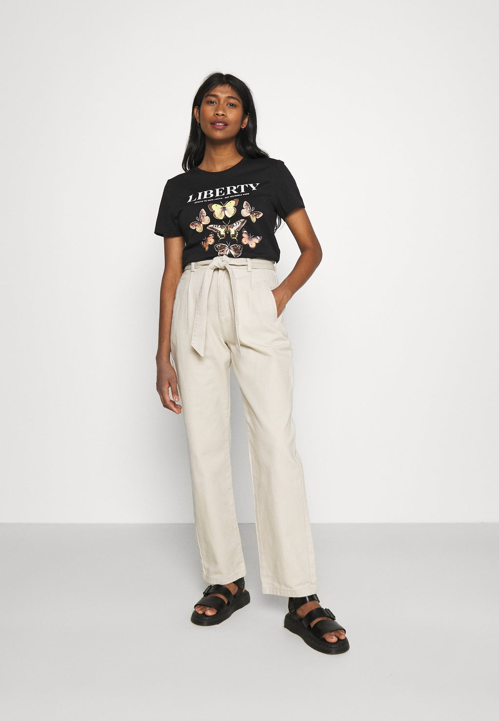 Nly by Nelly TIE WAIST TWILL PANTS