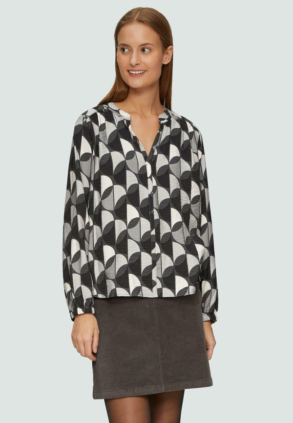 s.Oliver STRUKTURIERTE  - Blouse - dunkelgrau