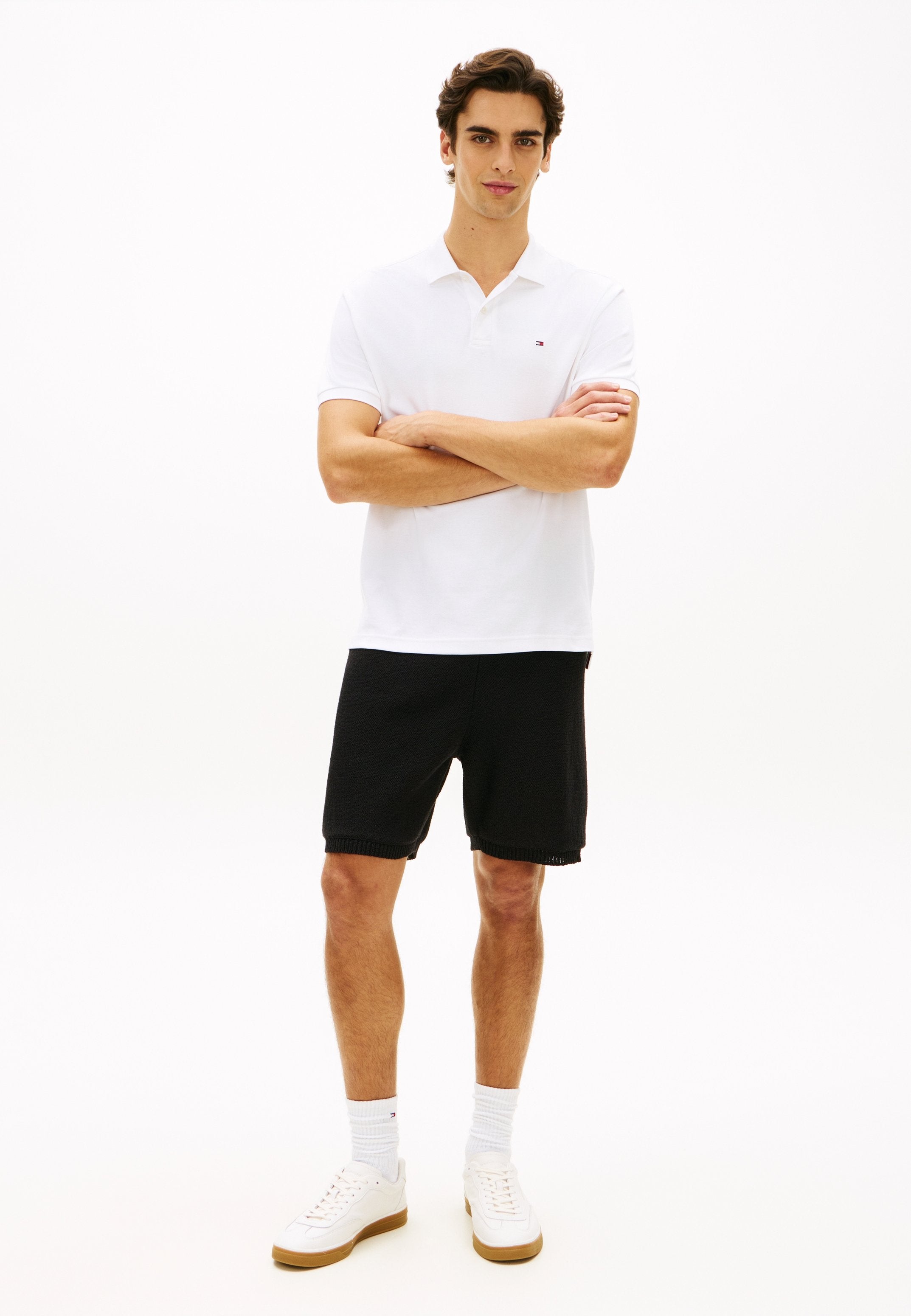 KNIT RELAXED DRAWSTRING SHORTS Media 2
