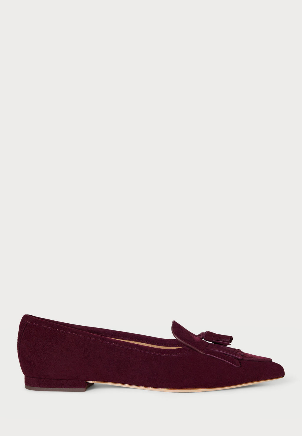 Lauren Ralph Lauren LONDYN SHEEP-SUEDE KILTIE BALLET FLAT