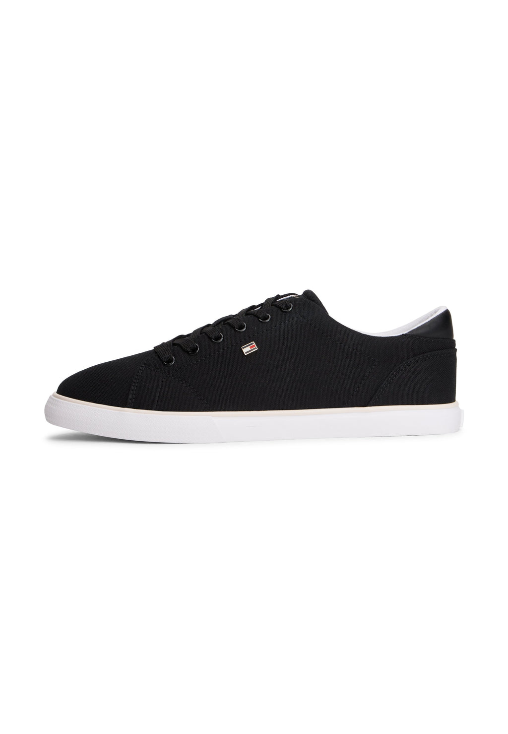 LOW PROFILE CANVAS LACE-UP TRAINERS Media 1