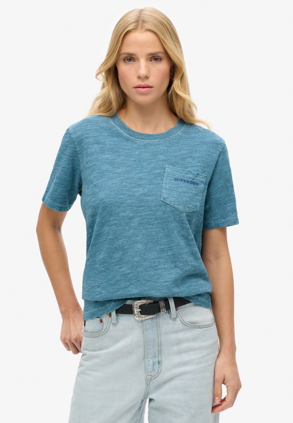 Superdry & Co ESSENTIAL LOGO OVERDYED - Basic T-shirt - moonlight blue