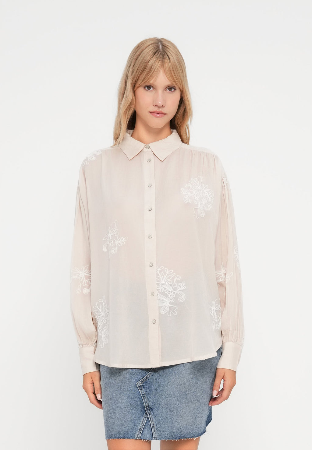 VILA VIFARIA EMBROIDERY SHIRT