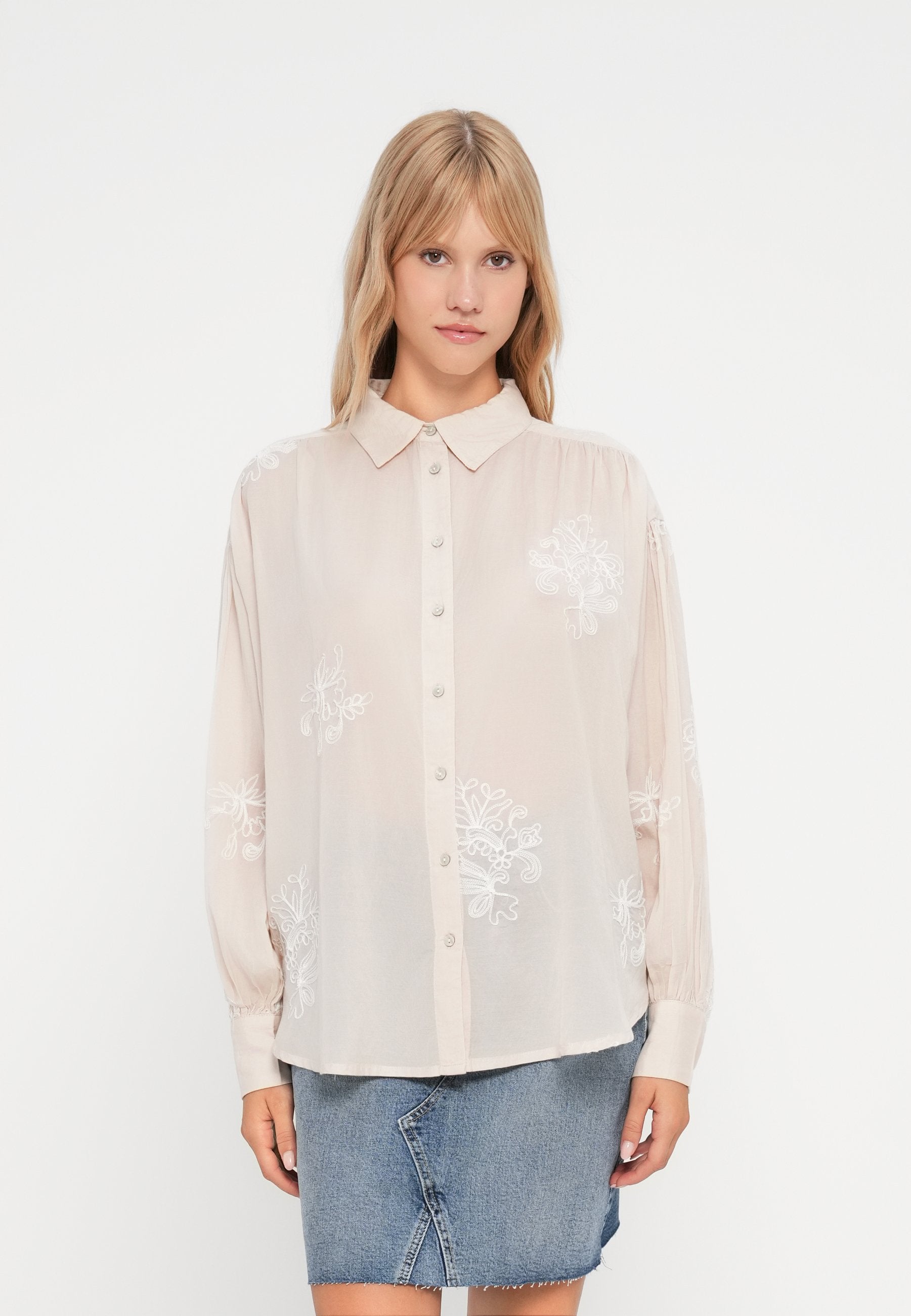 VILA VIFARIA EMBROIDERY SHIRT