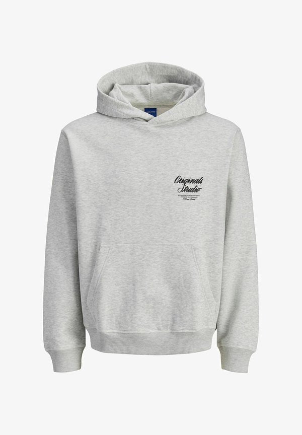 Jack & Jones SWEATSHIRT PLUS SIZE SWEATSHIRT - Hoodie - white melange