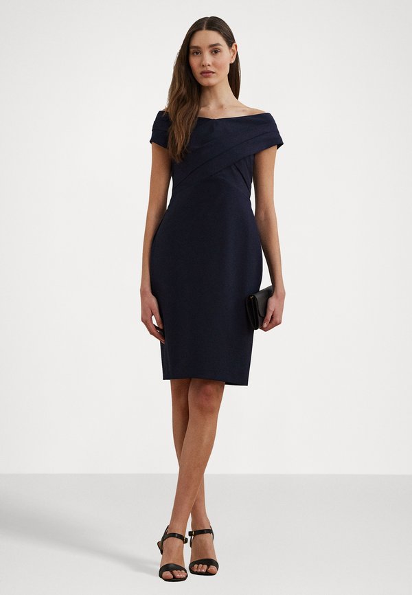 Lauren Ralph Lauren CREPE OFF-THE-SHOULDER COCKTAIL DRESS