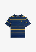 Tommy Hilfiger LOGO EMBROIDERY JERSEY CREW NECK T-SHIRT - Basic T-shirt - dark night/orange flash