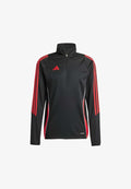adidas Performance TIRO24 TRAINING TOP - Long sleeved top - black   pure ruby