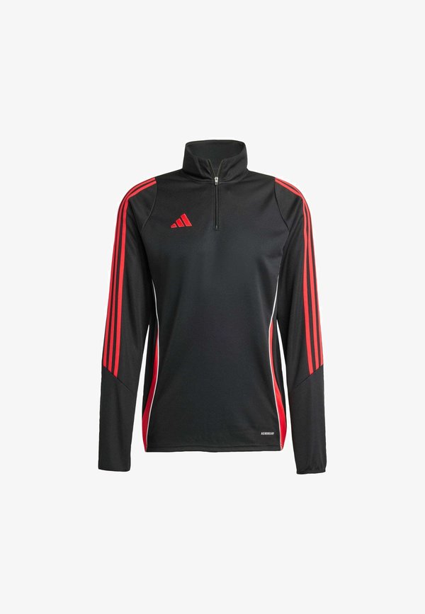 adidas Performance TIRO24 TRAINING TOP - Long sleeved top - black   pure ruby