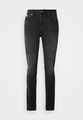 Calvin Klein Jeans SLIM TAPER OIL SLICK - Jeans Tapered Fit - essential black