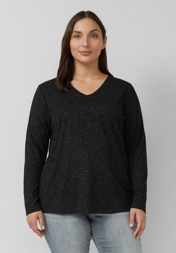 s.Oliver Long sleeved top - schwarz