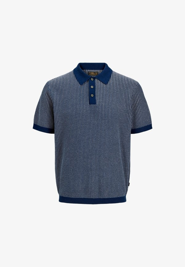 Jack & Jones JACK & JONES POLOSHIRT BLUCHRIS KURZARMSHIRT IM DOPPELPACK - Polo shirt - dunkelblau