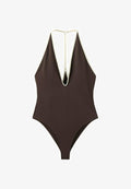 Mango ADULT - Swimsuit - brown