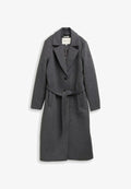 TOM TAILOR MIT GÜRTEL - Classic coat - dark anthra melange