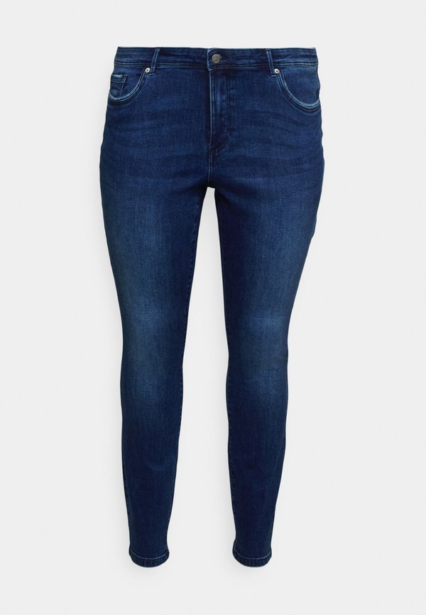 Vero Moda Curve Skinny fit VMCTANYA Mid rise - Jeggings - dark blue denim