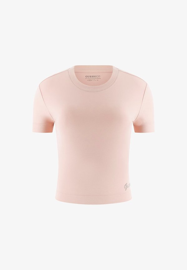 Guess SS BASIC MINI LOGO TEE - Basic T-shirt - hellrose