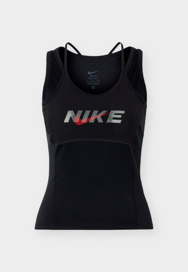 Nike Performance ONE TANK - Top - black/university red/white