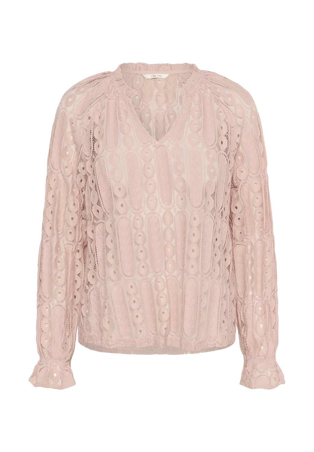 Cream CRTULLY V-NECK