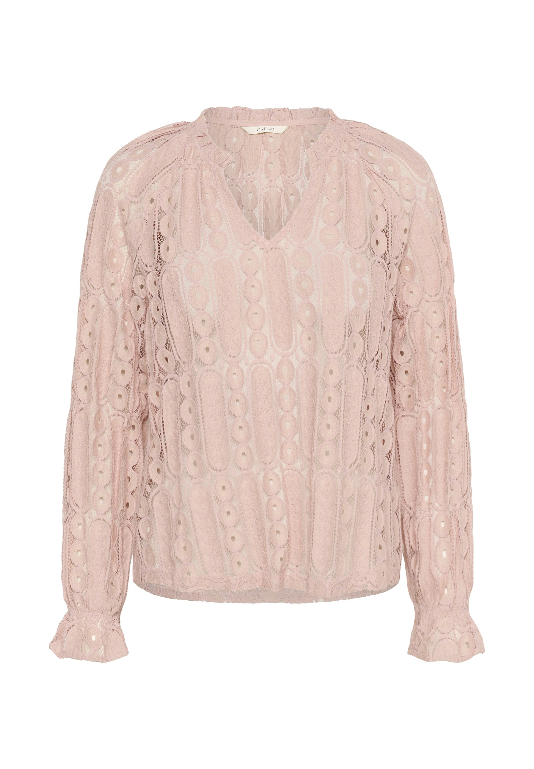 Cream CRTULLY V-NECK
