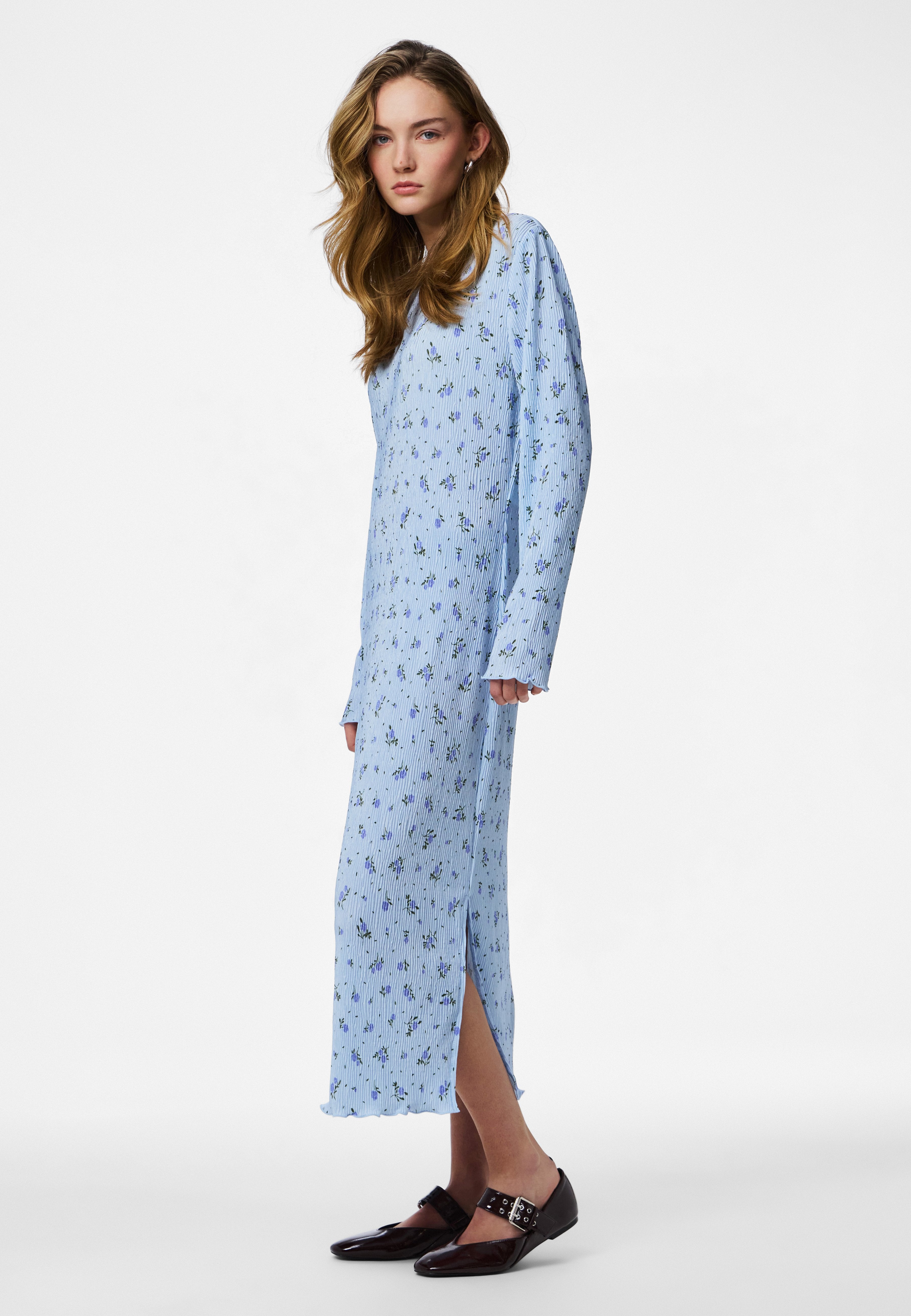Pieces PCFLORA LS MIDI DRESS JRS NOOS BC