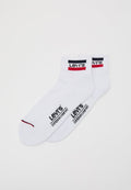 Levi's® MID CUT LOGO 2 PACK - Socks - white