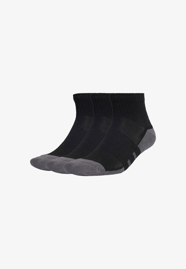 adidas Performance ESSENTIALS CLIMACOOL QUARTER 3 PAIRS - Sports socks - black grey six